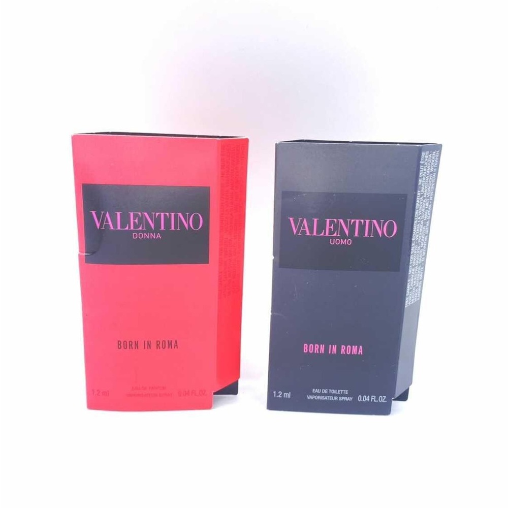 NEW 2 Couples Men’s & Women’s Valentino Travel Size Fragrance Perfume Set 1.2ml